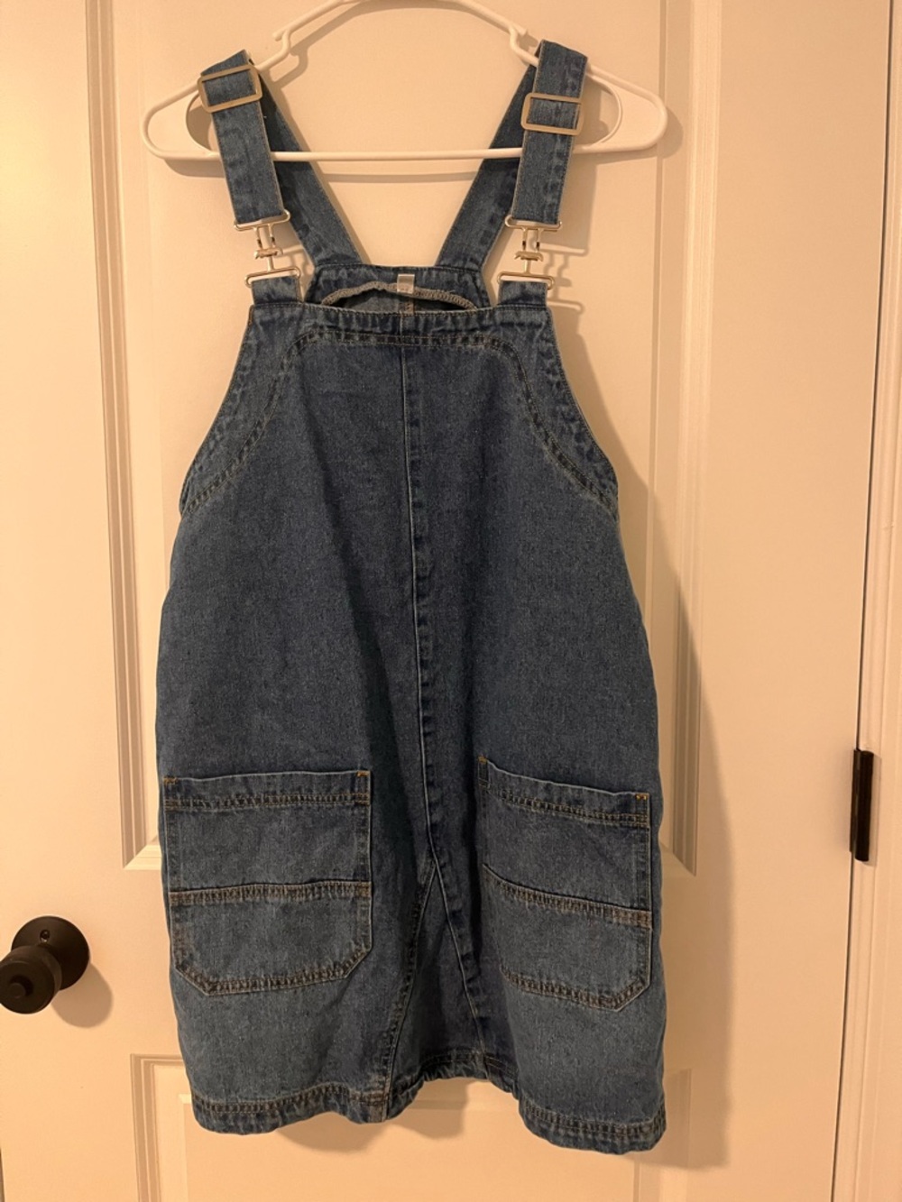 Ladies Denim Jean Jumper - Size Medium with Adjustable Straps